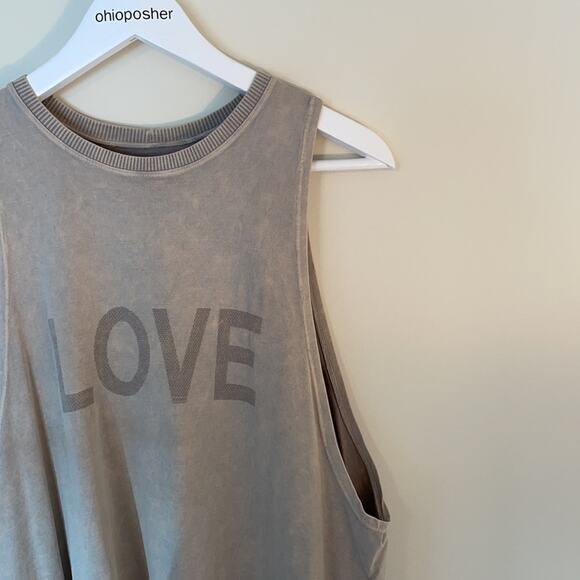 Spiritual Gangster Active Flow Love Tank Tan M/L - Picture 5 of 9